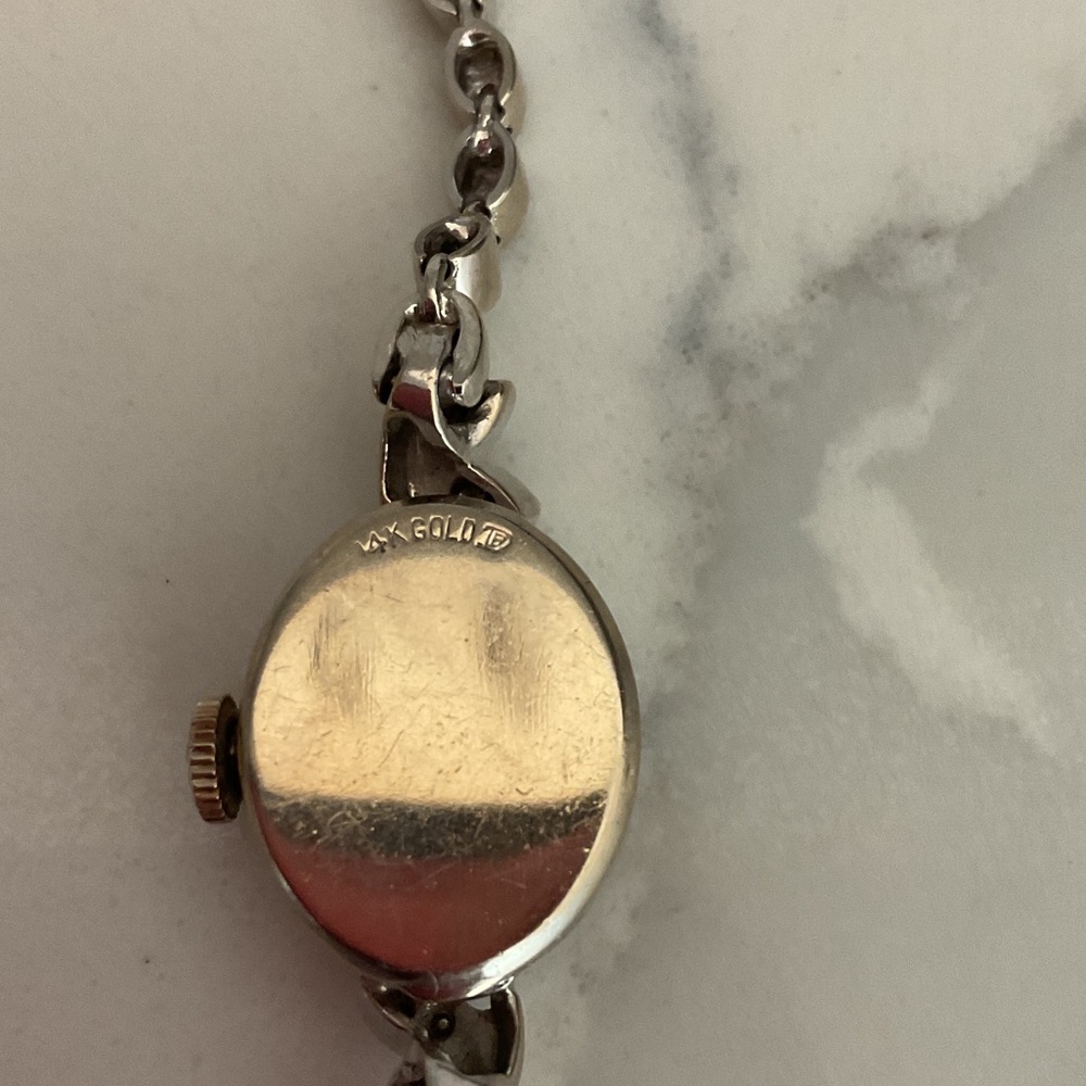 Girard Perregaux 14 kt gold and diamond watch - Picture 5 of 6